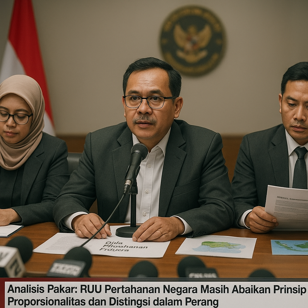 Analisis Pakar: RUU Pertahanan Negara Masih Abaikan Prinsip Proporsionalitas dan Distingsi dalam Perang