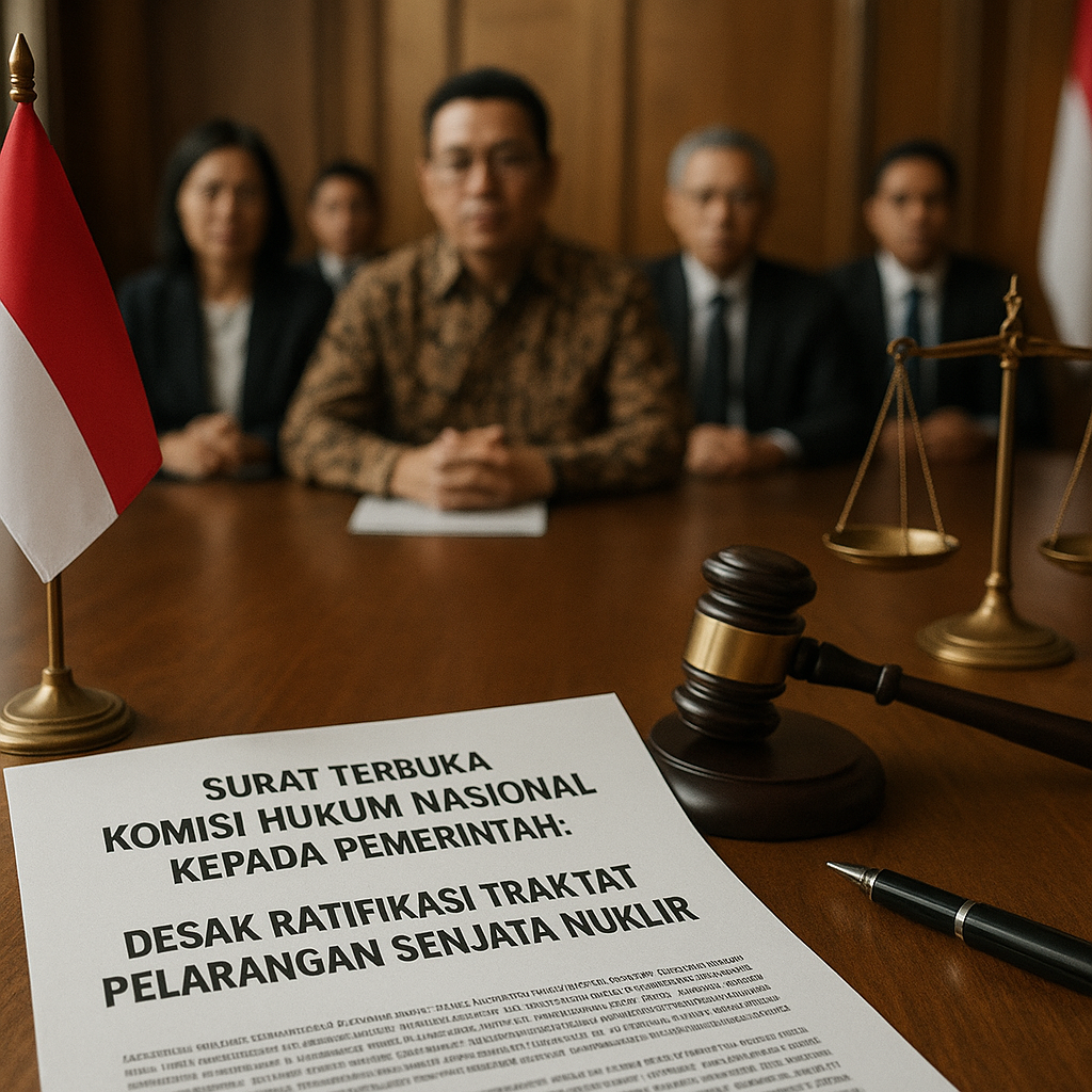 Surat Terbuka Komisi Hukum Nasional kepada Pemerintah: Desak Ratifikasi Traktat Pelarangan Senjata Nuklir