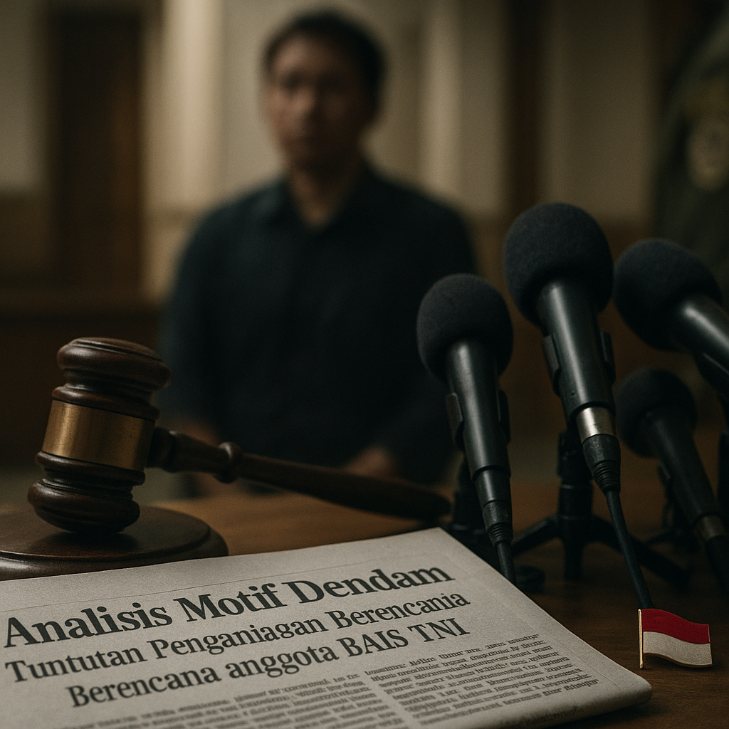 Analisis Motif Dendam dalam Tuntutan Kasus Penyiraman Aktivis Andrie Yunus
