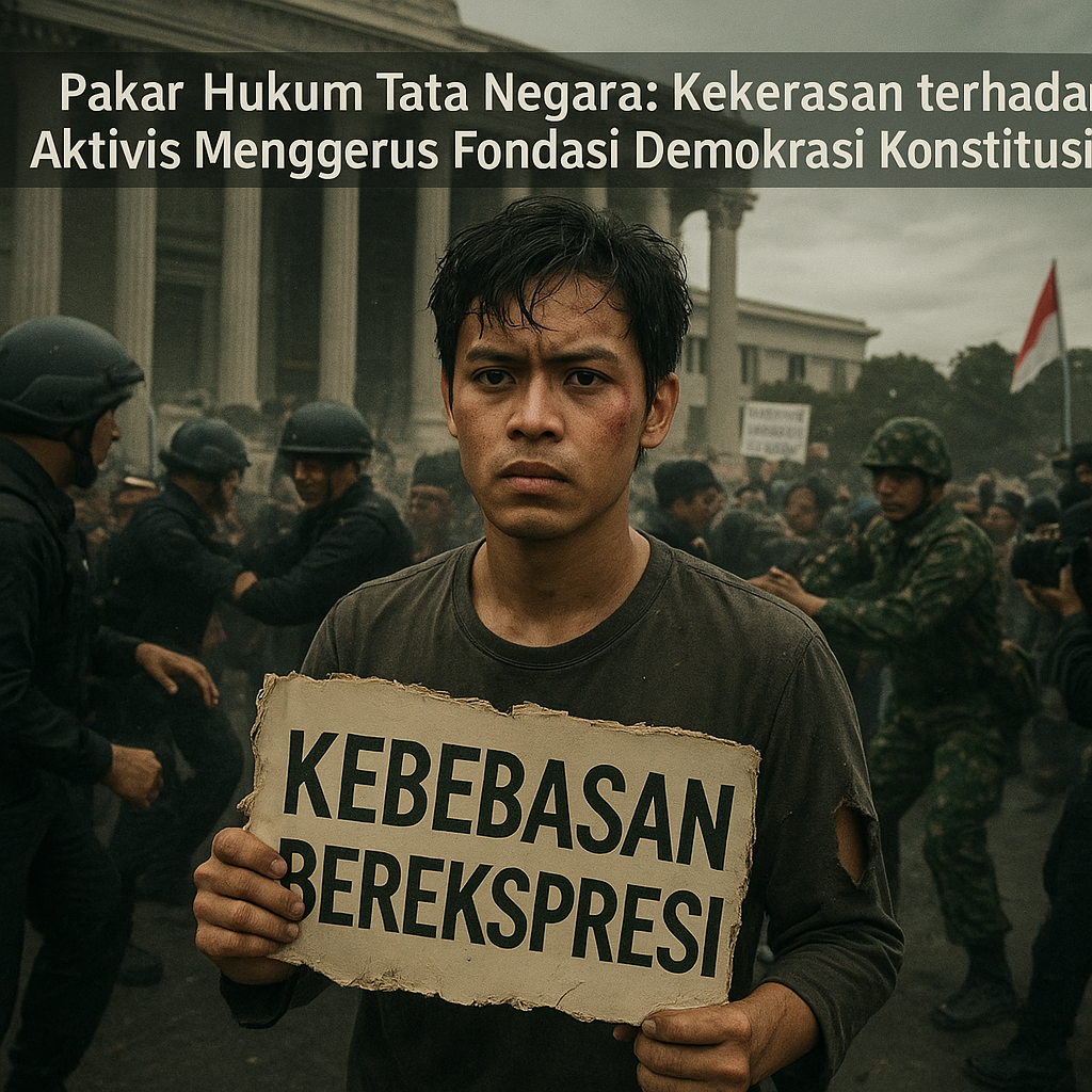 Pakar Hukum Tata Negara: Kekerasan terhadap Aktivis Menggerus Fondasi Demokrasi Konstitusional