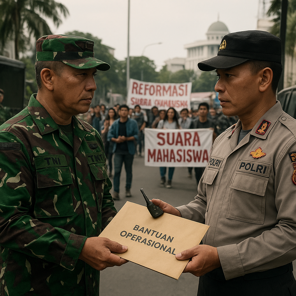 Mabes TNI Klaim Hanya Membantu Polri: Menelusuri Logika dan Dampak 'Bantuan Operasional' Militer