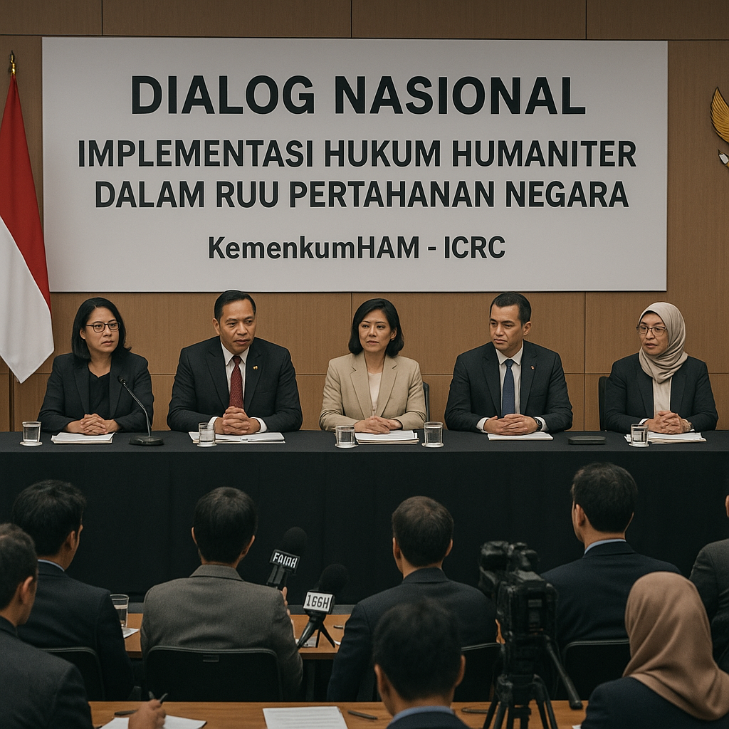 KemenkumHAM Gelar Dialog Nasional: Implementasi Hukum Humaniter dalam RUU Pertahanan Negara