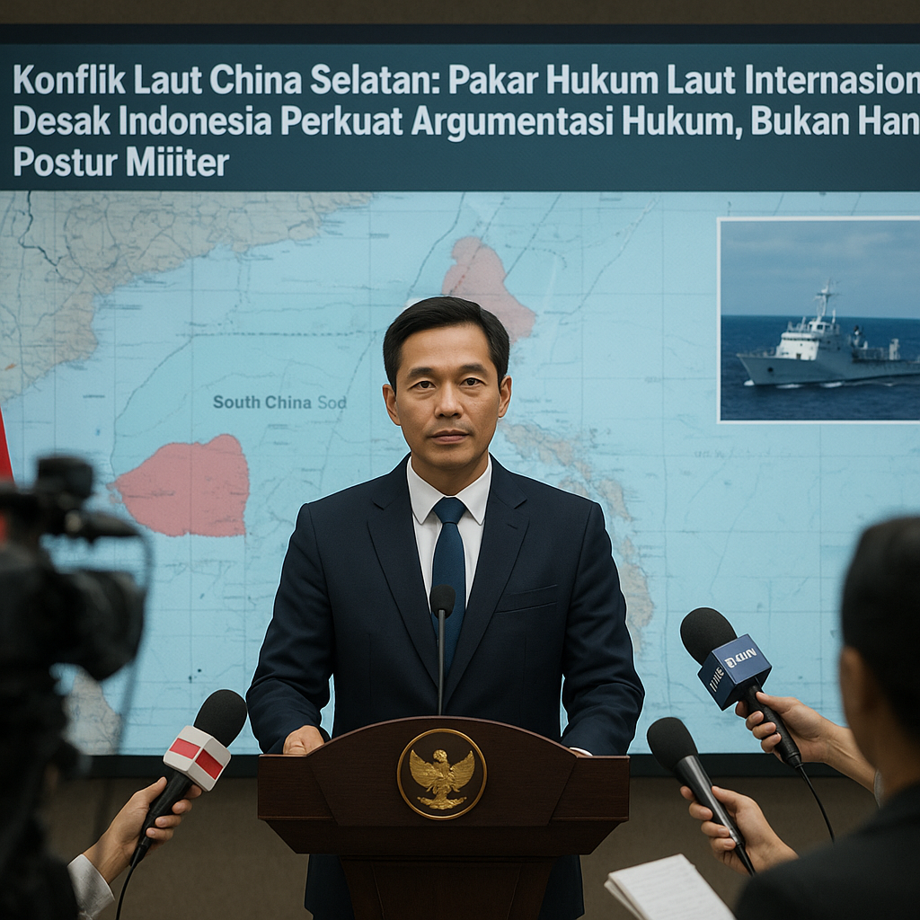 Konflik Laut China Selatan: Pakar Hukum Laut Internasional Desak Indonesia Perkuat Argumentasi Hukum, Bukan Hanya Postur Militer