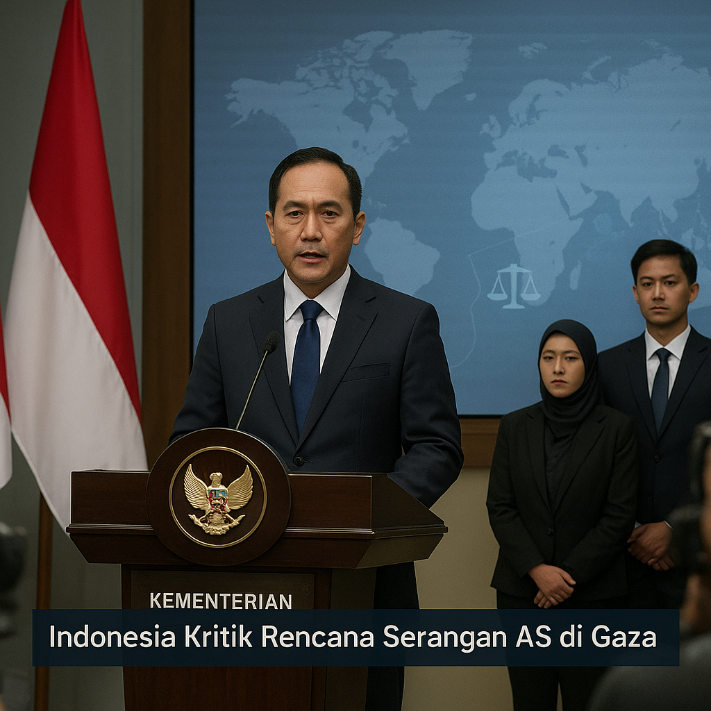 Indonesia Kritik Rencana Serangan AS di Gaza: Soroti Pelanggaran Hukum Humaniter Internasional