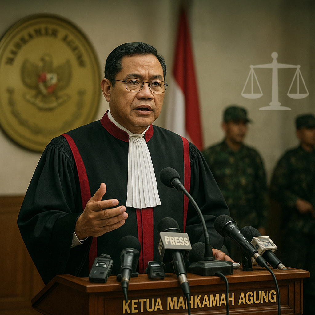 Ketua MA: Penegakan Hukum di Wilayah Konflik Harus Berlandaskan Etika Keadilan, bukan Dominasi Militer