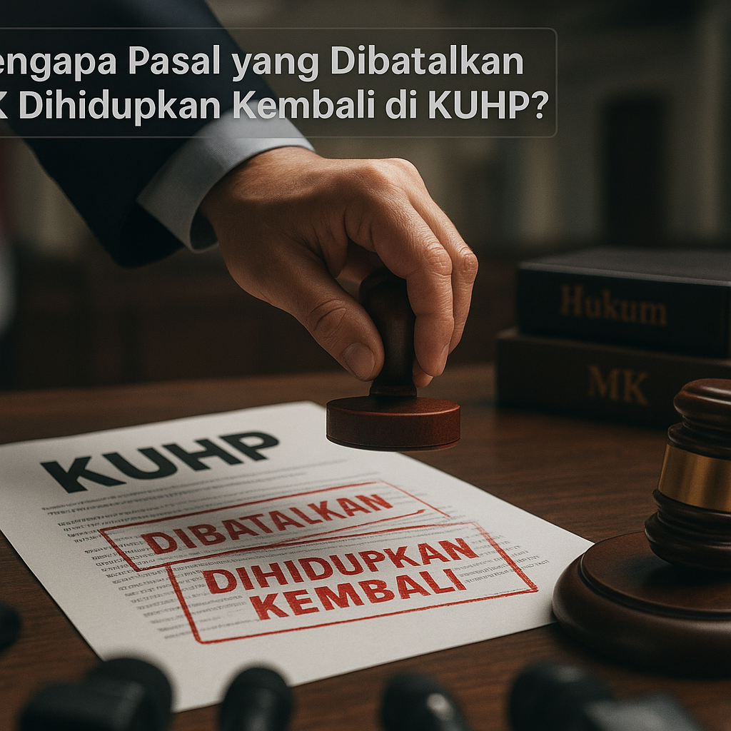Mengapa Pasal yang Dibatalkan MK Dihidupkan Kembali di KUHP?