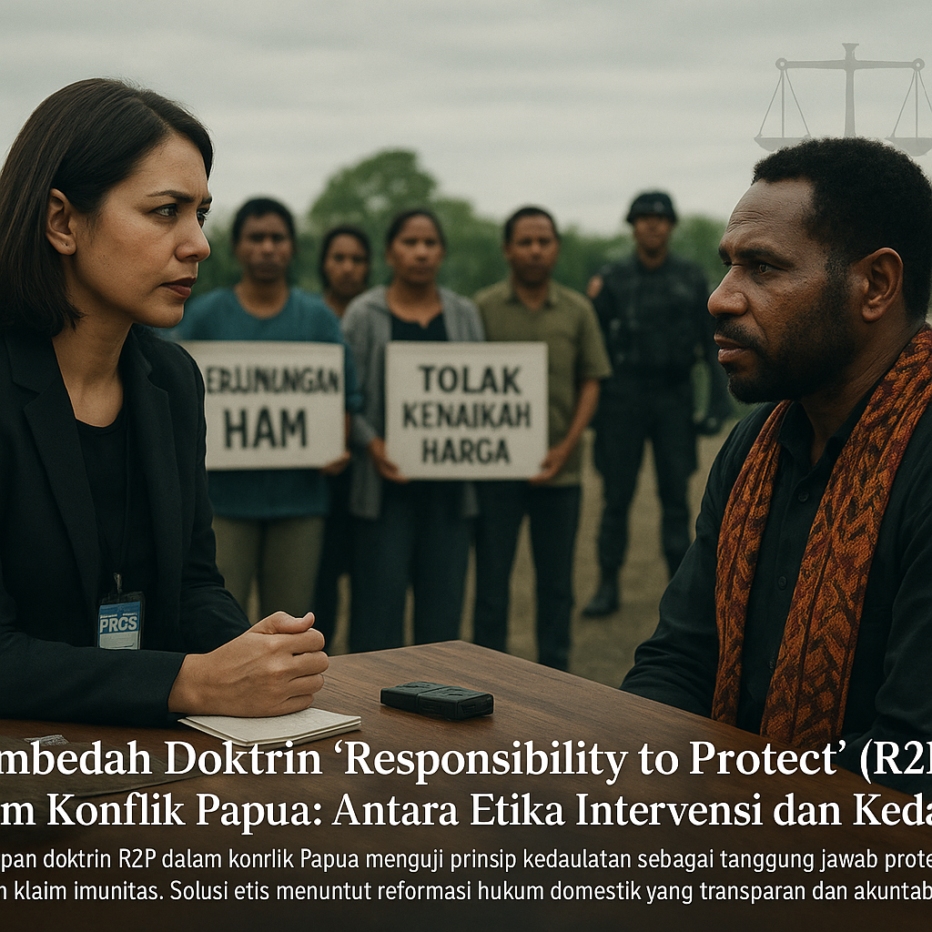 Membedah Doktrin 'Responsibility to Protect' (R2P) dalam Konflik Papua: Antara Etika Intervensi dan Kedaulatan