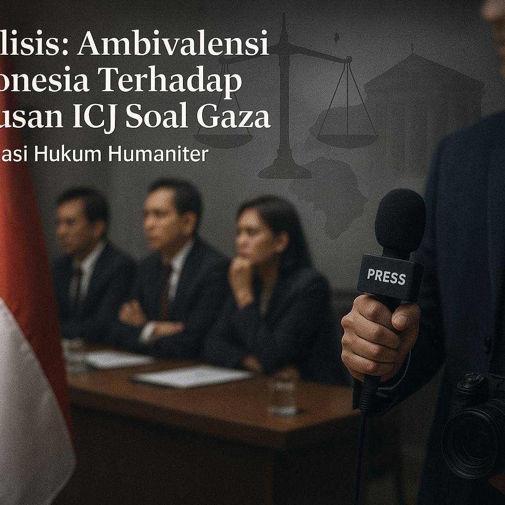 Analisis: Ambivalensi Indonesia Terhadap Putusan ICJ Soal Gaza dan Implikasi Hukum Humaniter