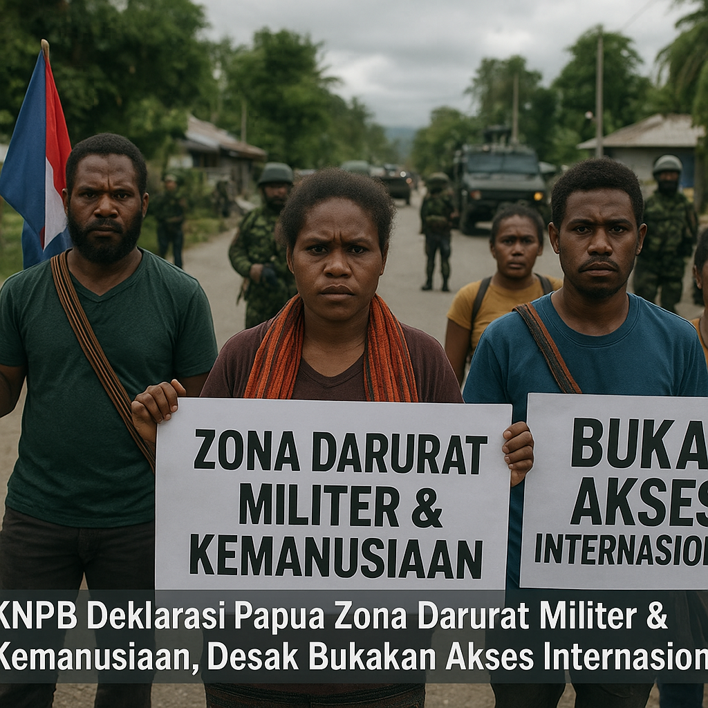 KNPB Deklarasi Papua Zona Darurat Militer & Kemanusiaan, Desak Bukakan Akses Internasional