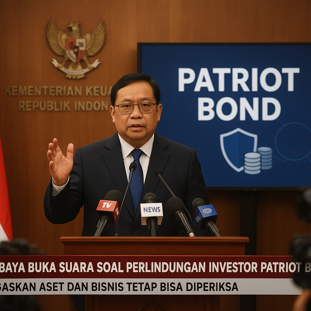 Purbaya Buka Suara soal Perlindungan Investor Patriot Bond, Tegaskan Aset dan Bisnis Tetap Bisa Diperiksa