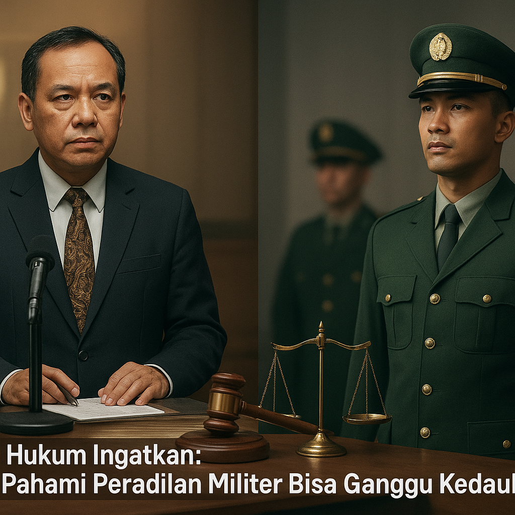 Pakar Hukum Ingatkan: Salah Pahami Peradilan Militer Bisa Ganggu Kedaulatan