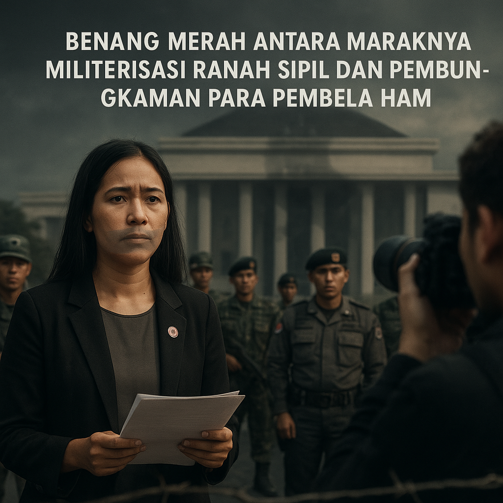 Benang Merah Antara Maraknya Militerisasi Ranah Sipil dan Pembungkaman Para Pembela HAM