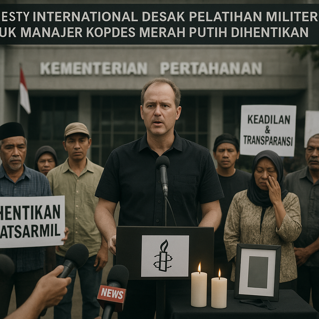 Amnesty International Desak Pelatihan Militer untuk Manajer Kopdes Merah Putih Dihentikan