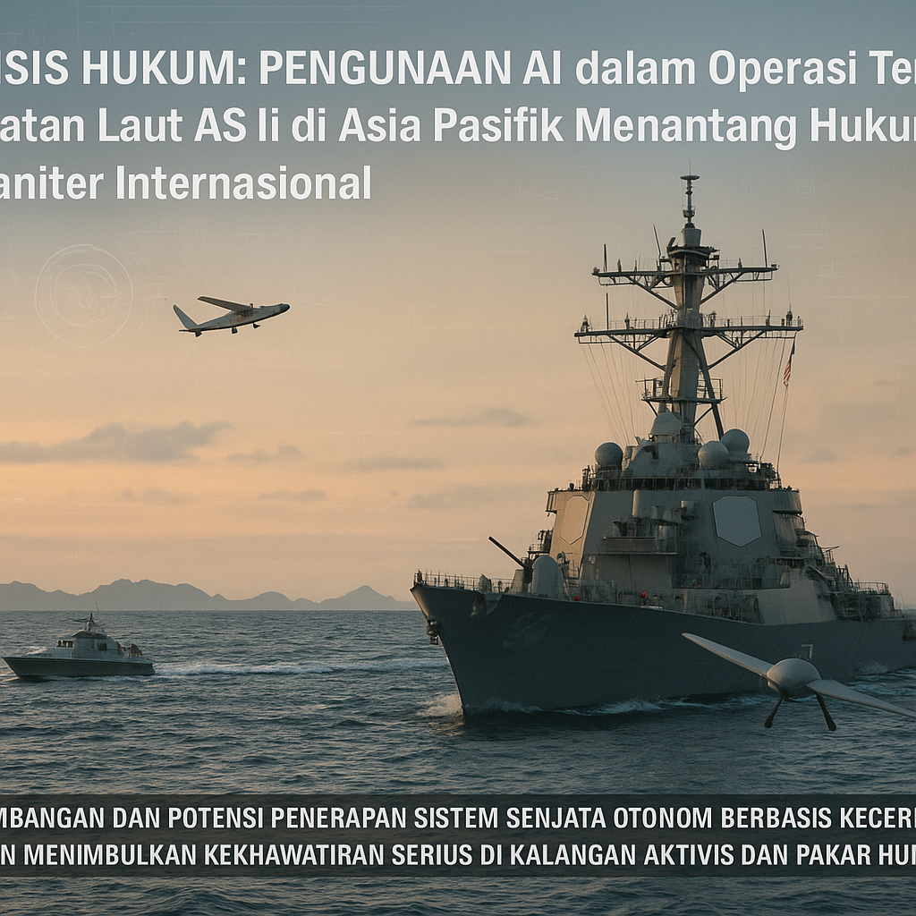 Analisis Hukum: Penggunaan AI dalam Operasi Tempur Angkatan Laut AS di Asia Pasifik Menantang Hukum Humaniter Internasional