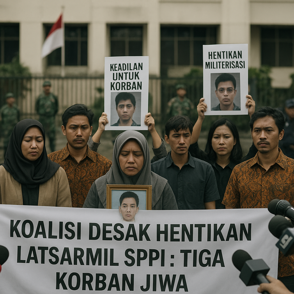 Koalisi Desak Hentikan Latsarmil SPPI: Tiga Korban Jiwa Bukti Kelirunya Militerisasi Urusan Sipil