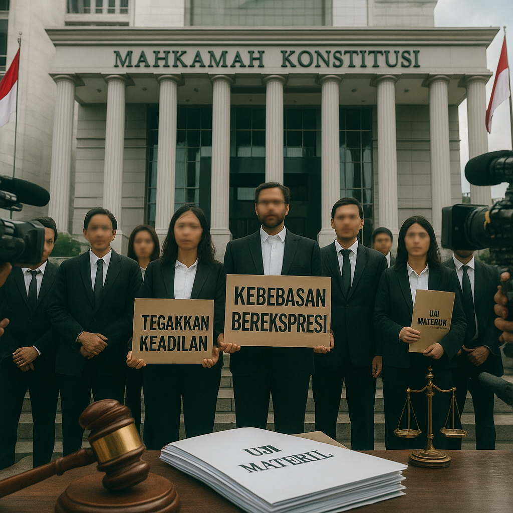 Mahkamah Konstitusi Diminta Uji Materiil Pasal Penghinaan terhadap Presiden dan Lembaga Negara