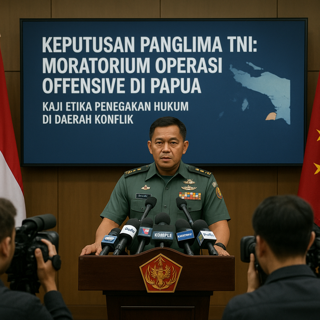 Keputusan Panglima TNI: Moratorium Operasi Offensive di Papua, Kaji Etika Penegakan Hukum di Daerah Konflik