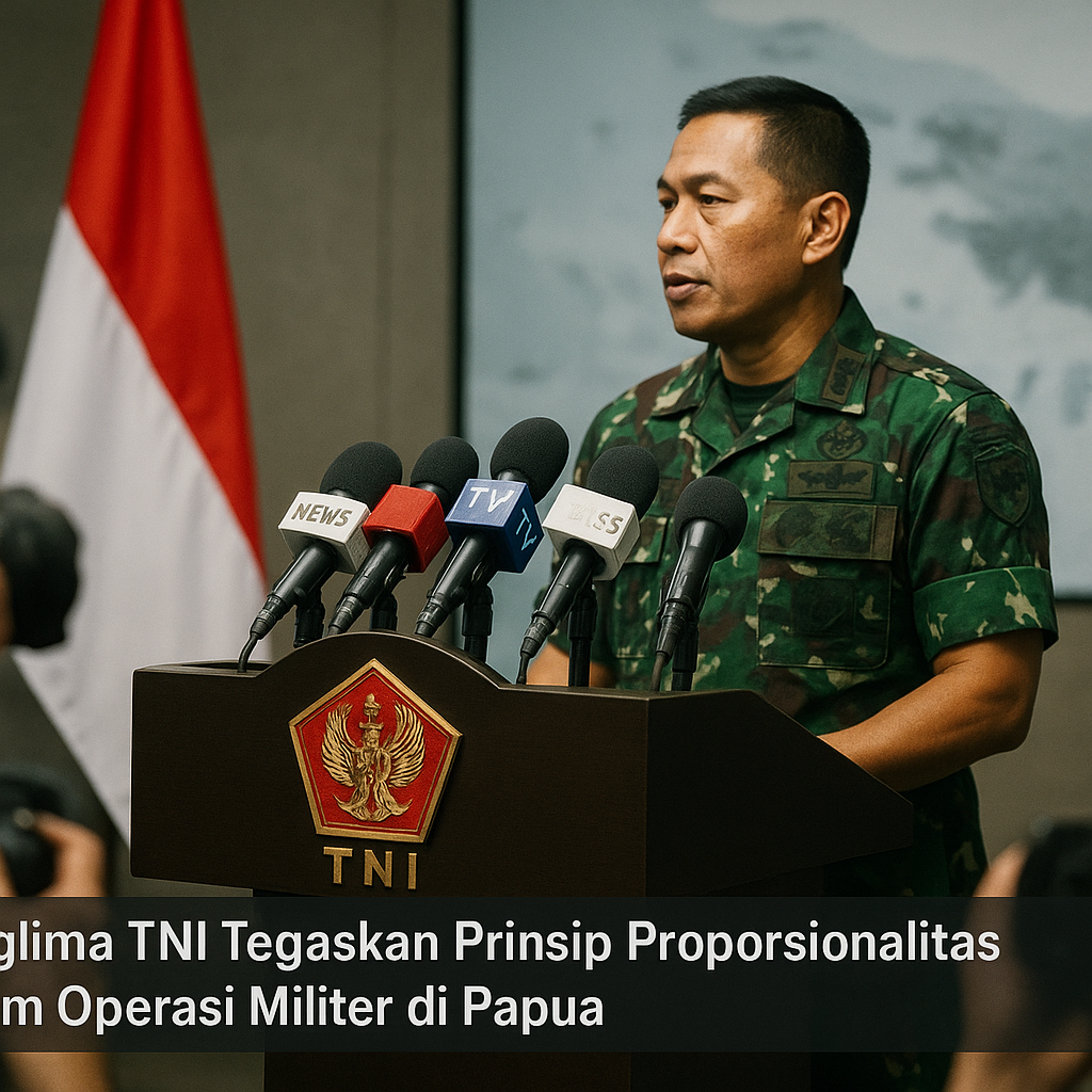 Panglima TNI Tegaskan Prinsip Proporsionalitas dalam Operasi Militer di Papua