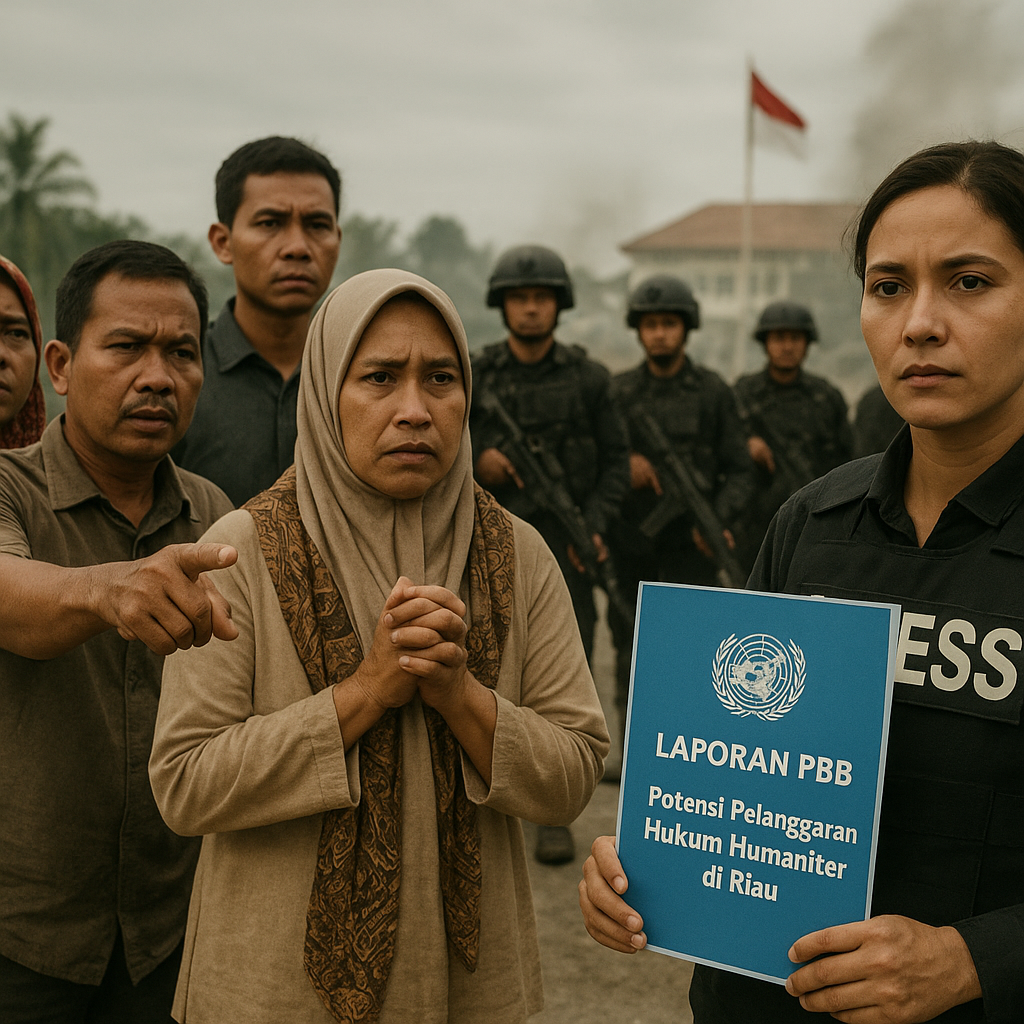 Laporan PBB: Potensi Pelanggaran Hukum Humaniter di Riau, Pemerintah Dituntut Transparan