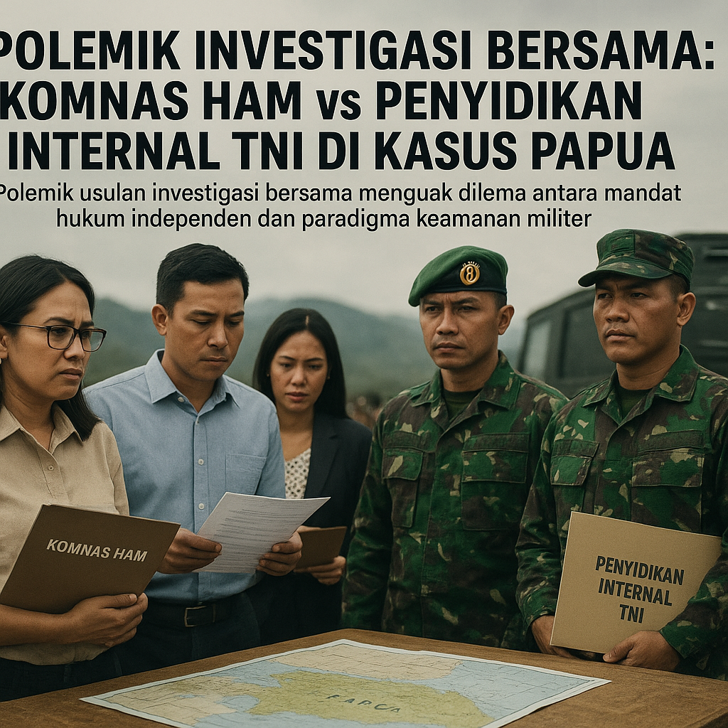 Polemik Investigasi Bersama: Komnas HAM vs Penyidikan Internal TNI di Kasus Papua