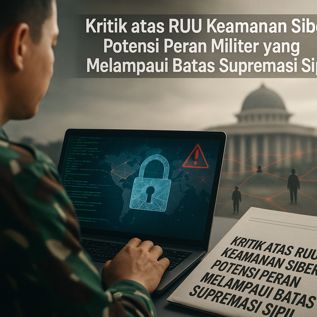 Kritik atas RUU Keamanan Siber: Potensi Peran Militer yang Melampaui Batas Supremasi Sipil