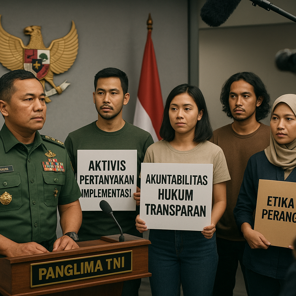 Panglima TNI: 'Etika Perang Diajarkan Sejak Dikma', Aktivis Pertanyakan Implementasi