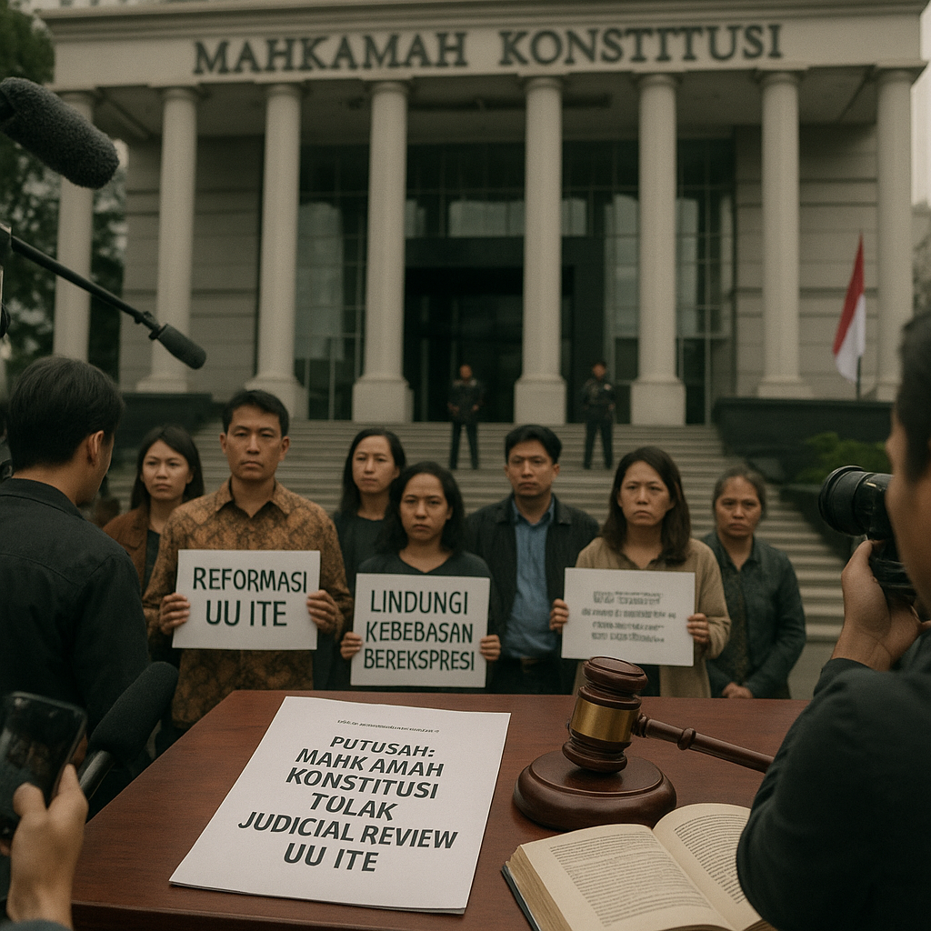 Mahkamah Konstitusi Tolak Judicial Review UU ITE: Analisis Dampaknya terhadap Kebebasan Berekspresi dan Penegakan Hukum