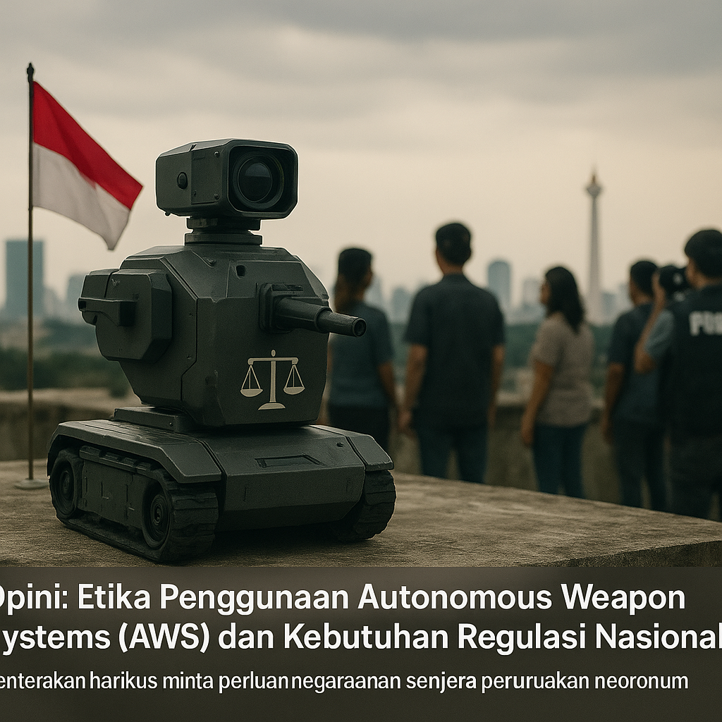 Opini: Etika Penggunaan Autonomous Weapon Systems (AWS) dan Kebutuhan Regulasi Nasional