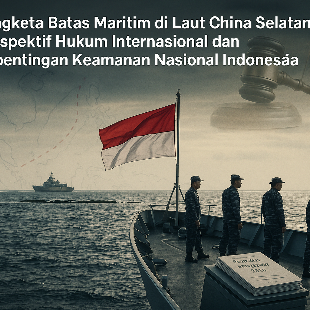Sengketa Batas Maritim di Laut China Selatan: Perspektif Hukum Internasional dan Kepentingan Keamanan Nasional Indonesia