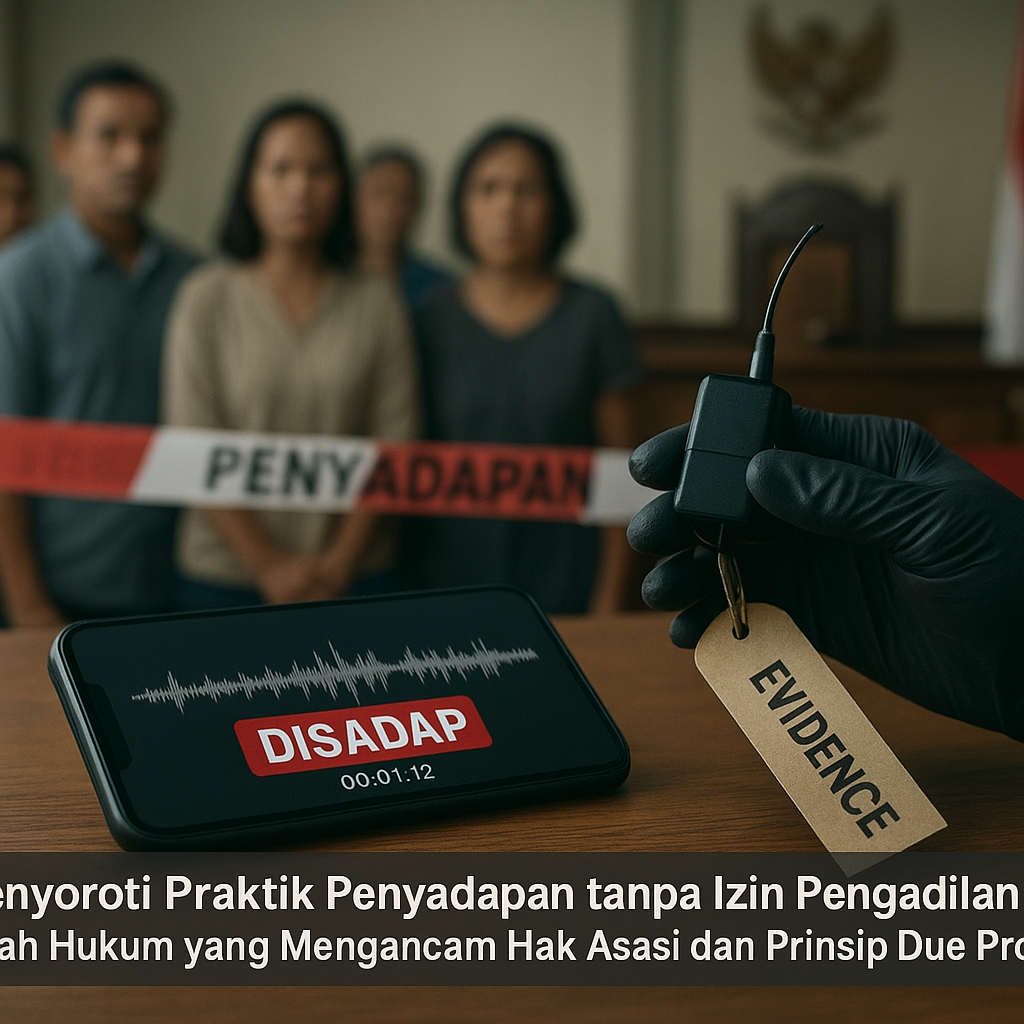 Menyoroti Praktik Penyadapan tanpa Izin Pengadilan: Celah Hukum yang Mengancam Hak Asasi dan Prinsip Due Process