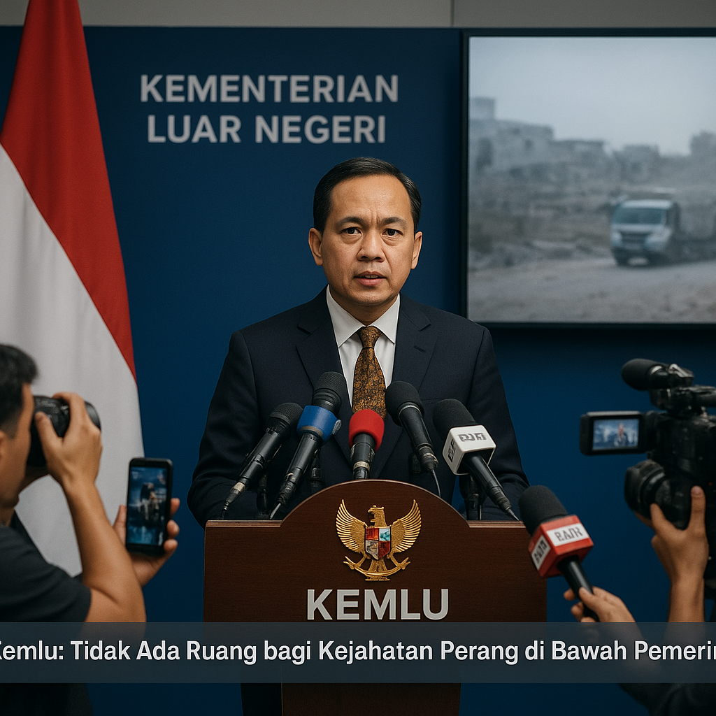Kemlu: Tidak Ada Ruang bagi Kejahatan Perang di Bawah Pemerintahan Prabowo