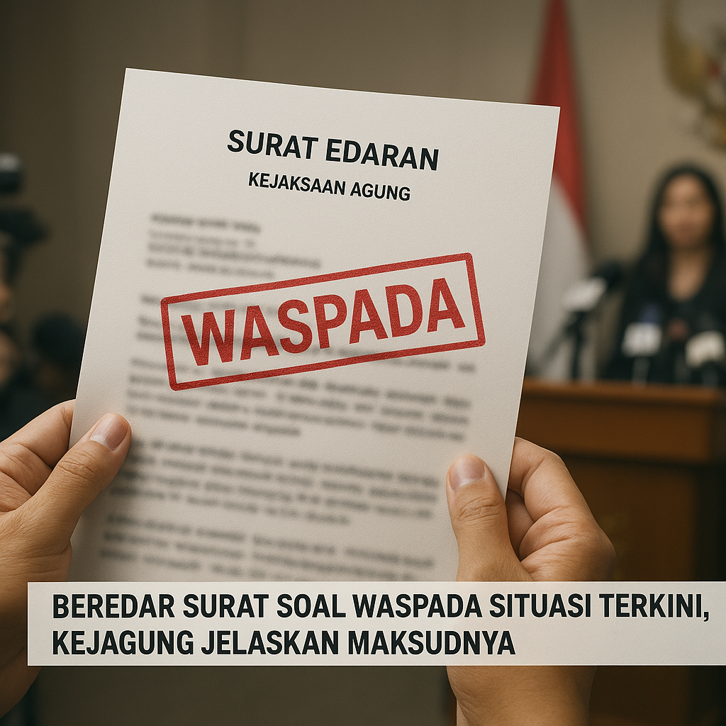 Beredar Surat soal Waspada Situasi Terkini, Kejagung Jelaskan Maksudnya