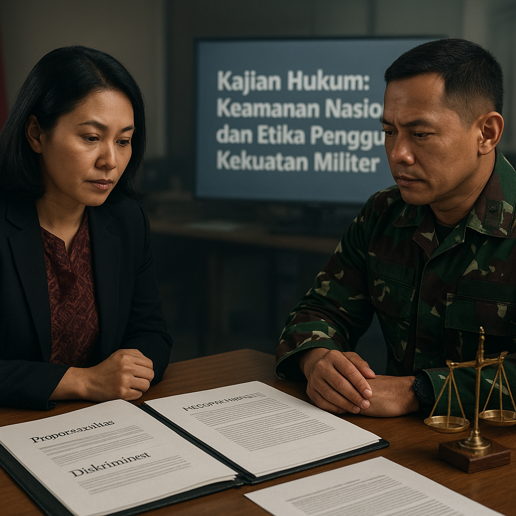 Kajian Hukum: Keamanan Nasional dan Etika Penggunaan Kekuatan Militer