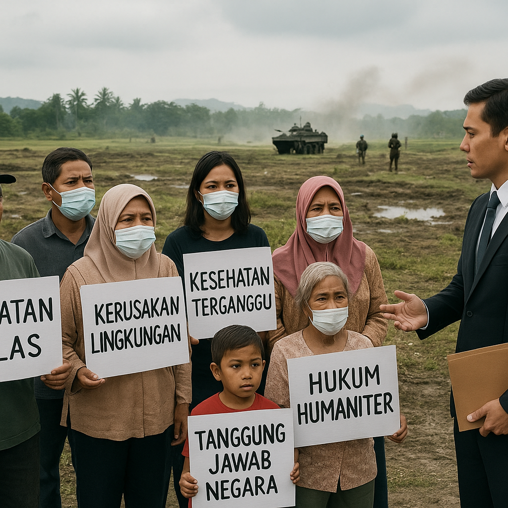 Gugatan Warga atas Kerusakan Lingkungan Akibat Latihan Militer Diperluas ke Sengketa Hukum Humaniter