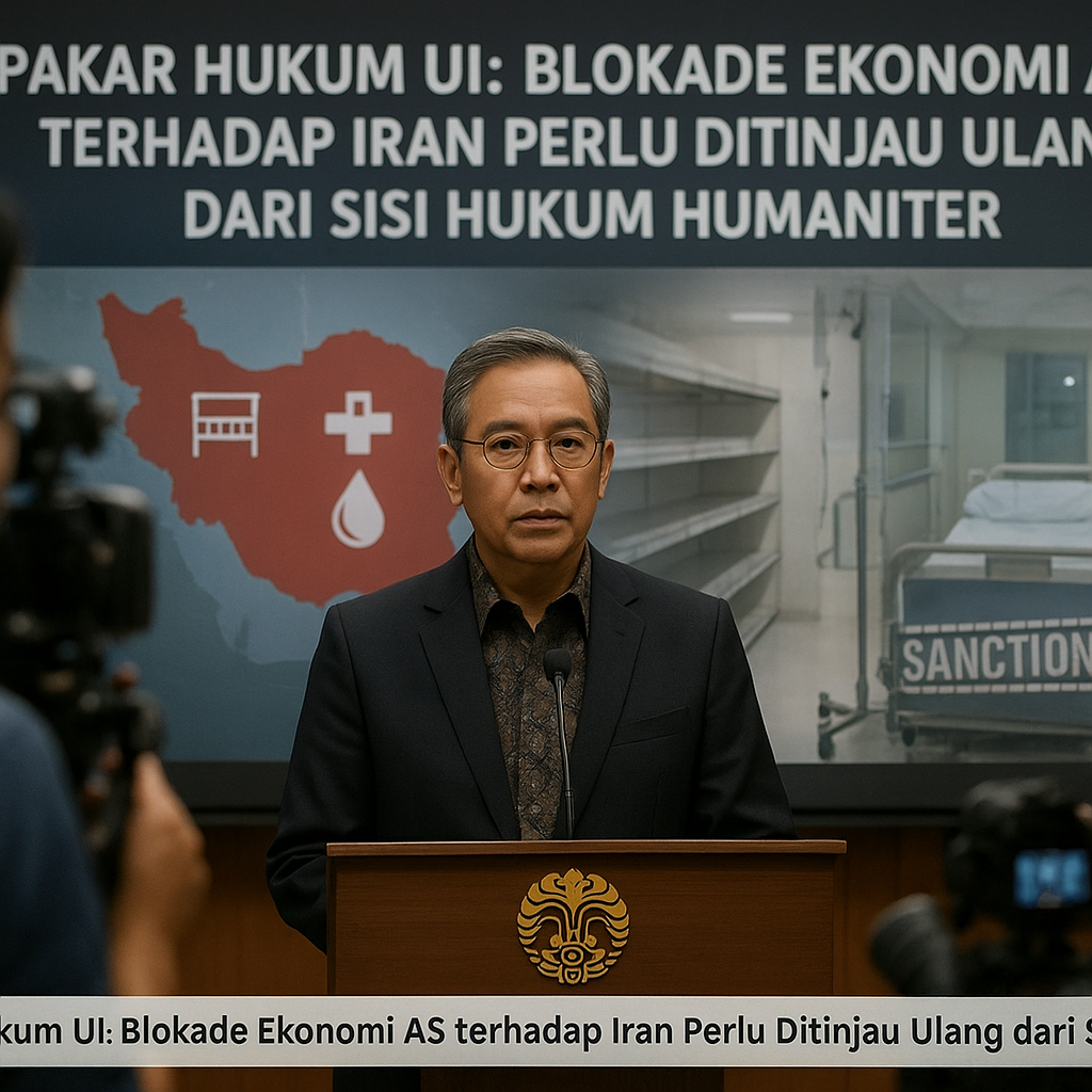 Pakar Hukum UI: Blokade Ekonomi AS terhadap Iran Perlu Ditinjau Ulang dari Sisi Hukum Humaniter