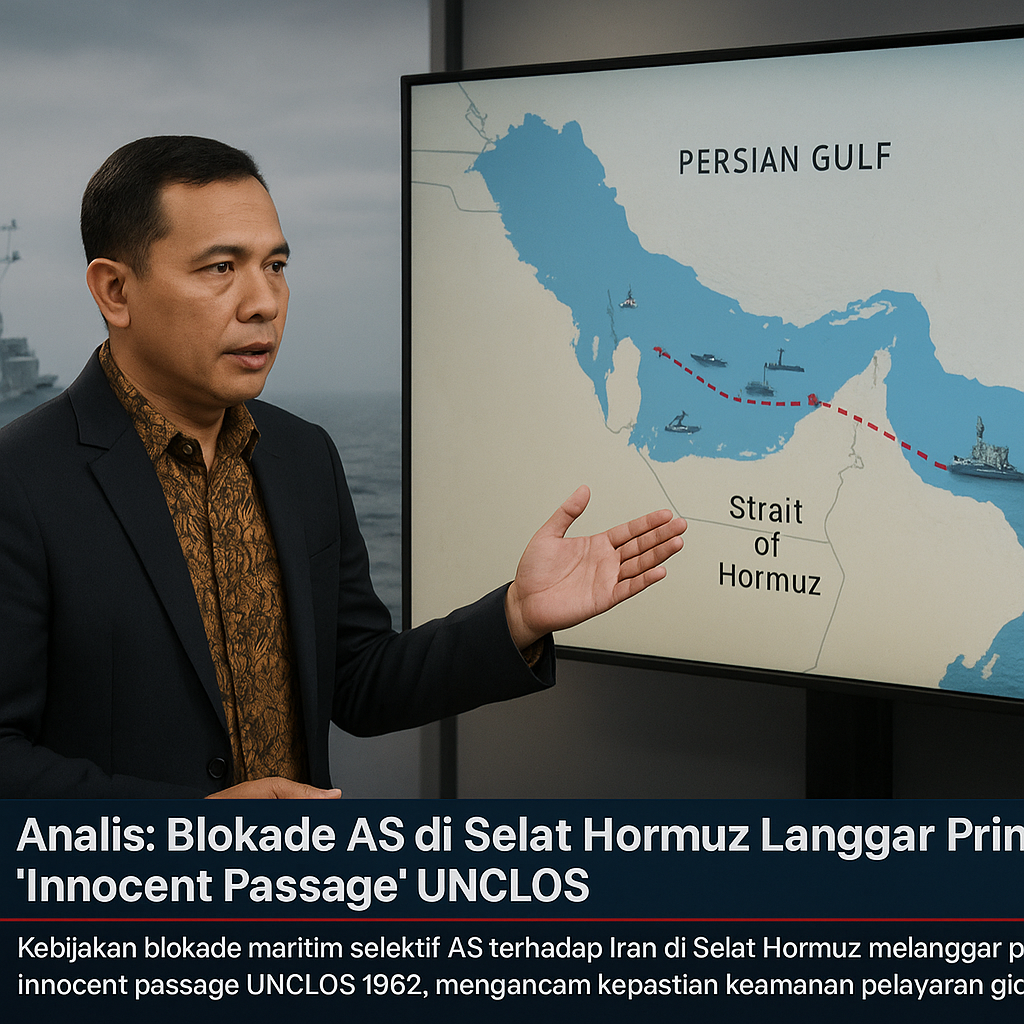 Analis: Blokade AS di Selat Hormuz Langgar Prinsip 'Innocent Passage' UNCLOS