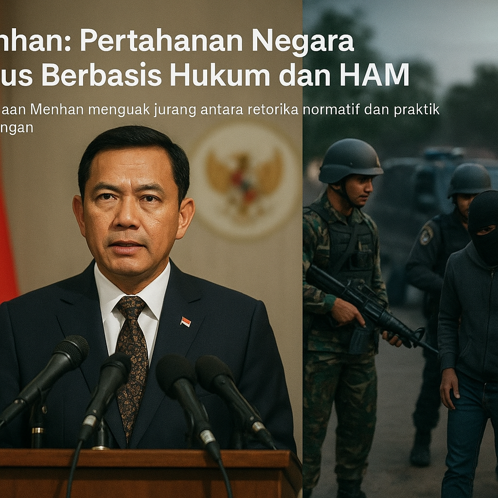 Menhan: Pertahanan Negara Harus Berbasis Hukum dan HAM