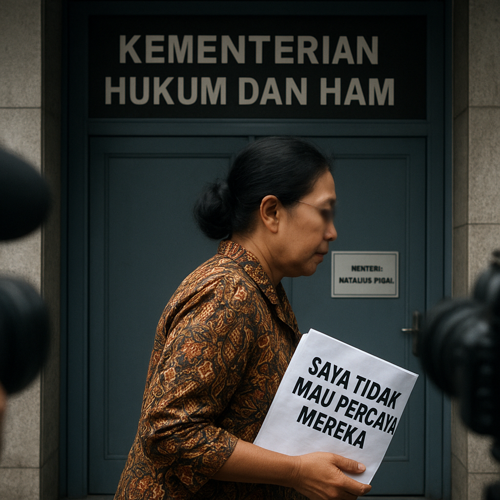 Diundang Menteri HAM ke Kantornya, Sumarsih: Saya Tidak Mau Percaya Mereka
