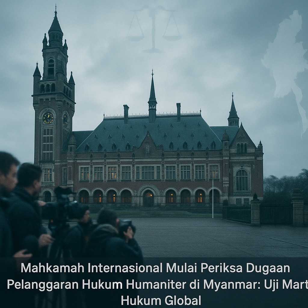 Mahkamah Internasional Mulai Periksa Dugaan Pelanggaran Hukum Humaniter di Myanmar: Uji Martabat Hukum Global