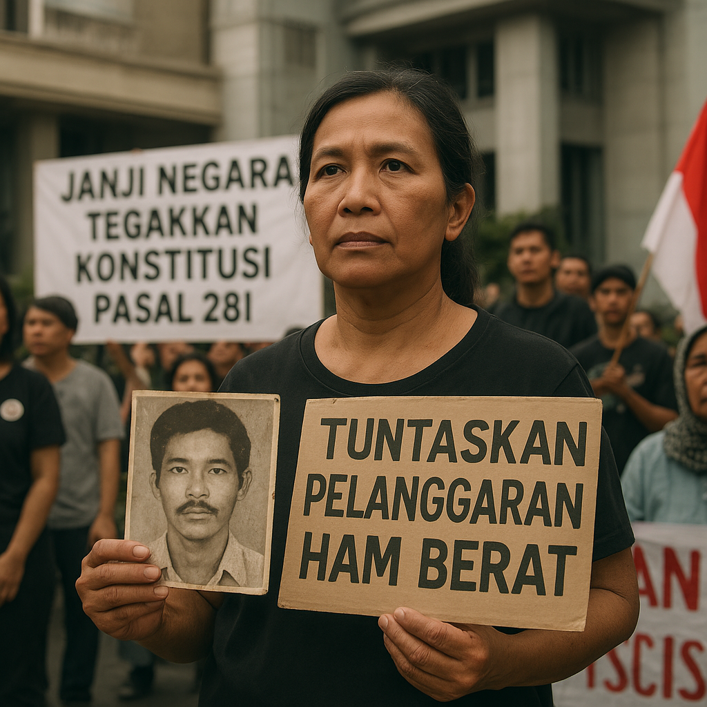 Hari Keadilan Internasional: Sumarsih Tagih Janji Negara Tuntaskan Pelanggaran HAM Berat Masa Lalu