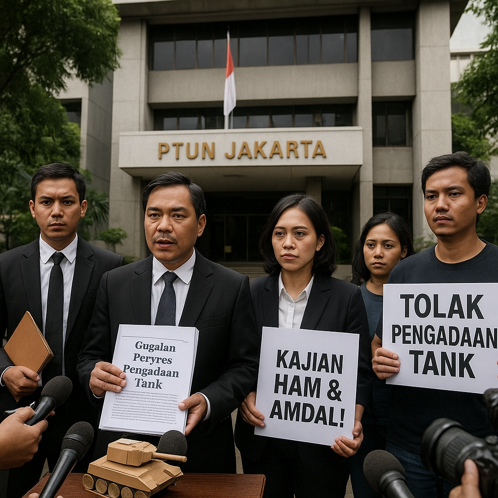 Koalisi Masyarakat Sipil Gugat Perpres Pengadaan Tank ke PTUN, Nilai Abaikan Kajian Lingkungan dan HAM