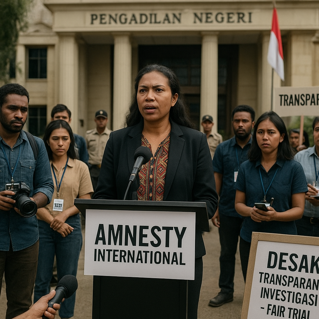 Amnesty International Desak Transparansi Investigasi Keterlibatan Aparat: Menimbang Asas Fair Trial dalam Proses Hukum di Papua
