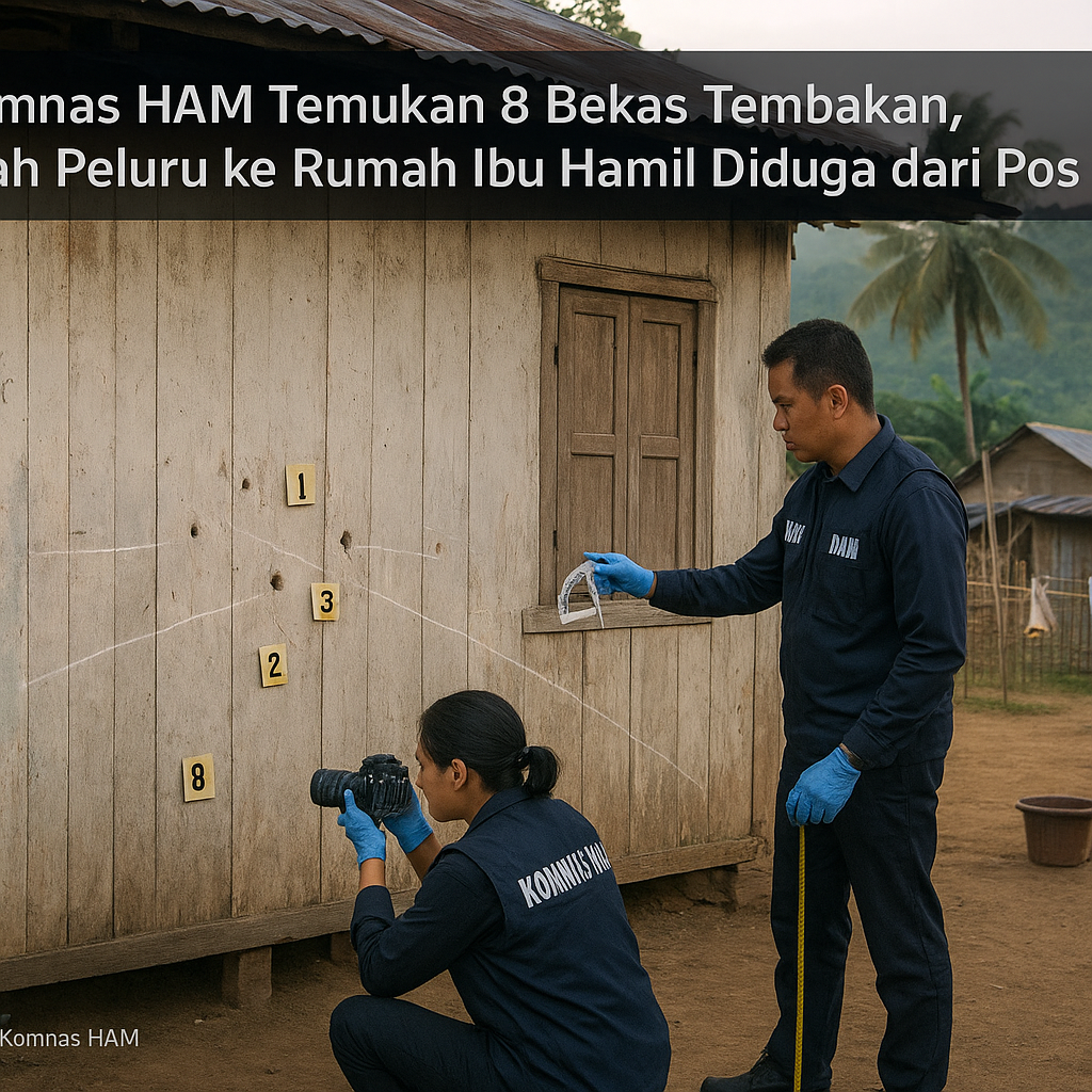 Komnas HAM Temukan 8 Bekas Tembakan, Arah Peluru ke Rumah Ibu Hamil Diduga dari Pos TNI
