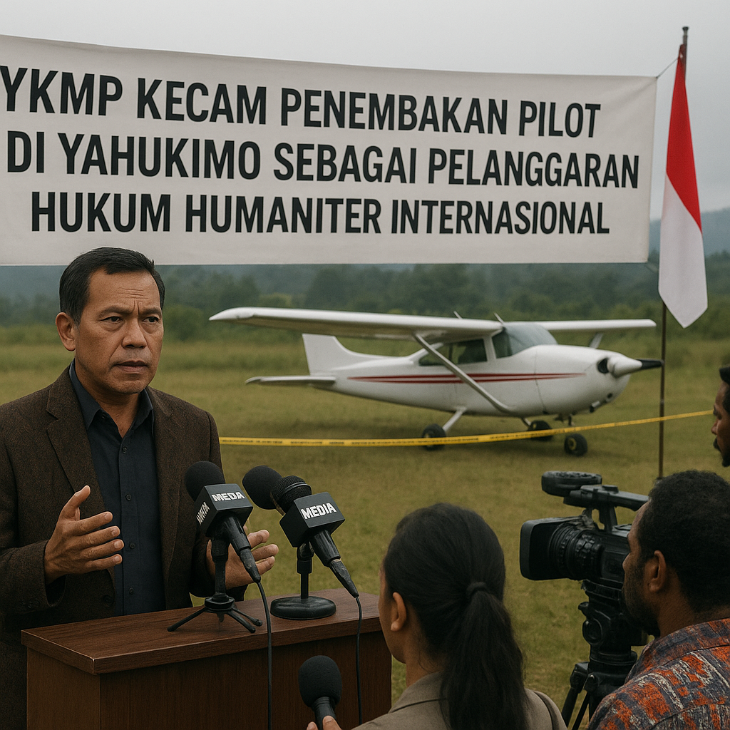 YKKMP Kecam Penembakan Pilot di Yahukimo sebagai Pelanggaran Hukum Humaniter Internasional
