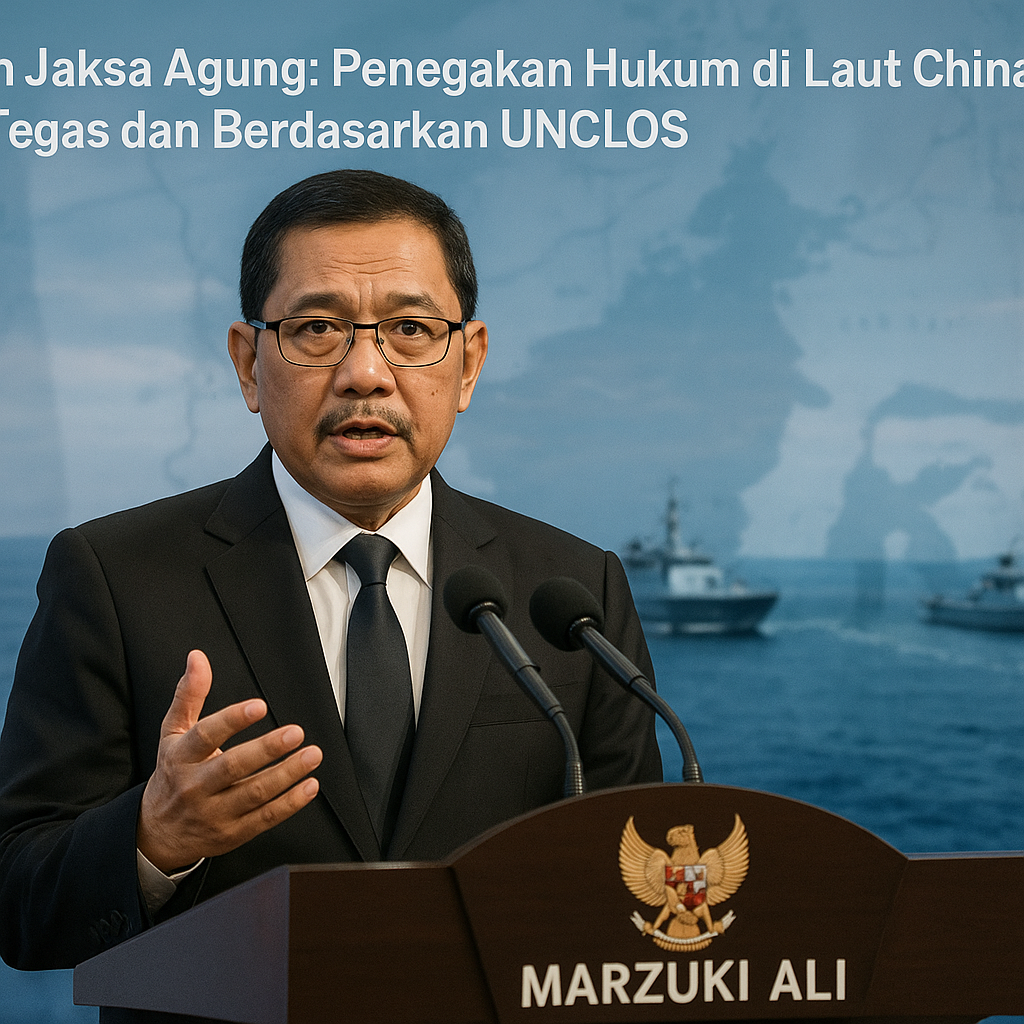 Mantan Jaksa Agung: Penegakan Hukum di Laut China Selatan Harus Tegas dan Berdasarkan UNCLOS