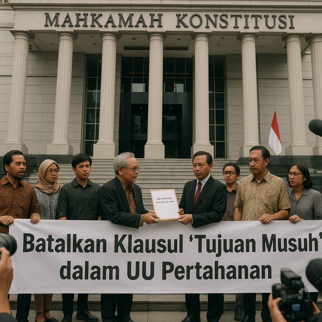 Mahkamah Konstitusi Diimbau Batalkan Klausul 'Tujuan Musuh' dalam UU Pertahanan yang Berpotensi Melanggar HAM