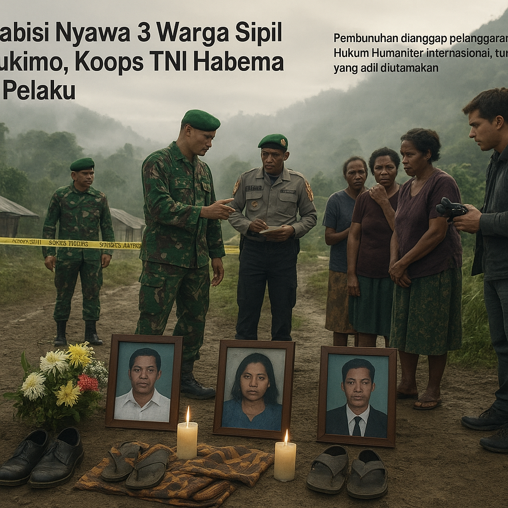 OPM Habisi Nyawa 3 Warga Sipil di Yahukimo, Koops TNI Habema Kejar Pelaku