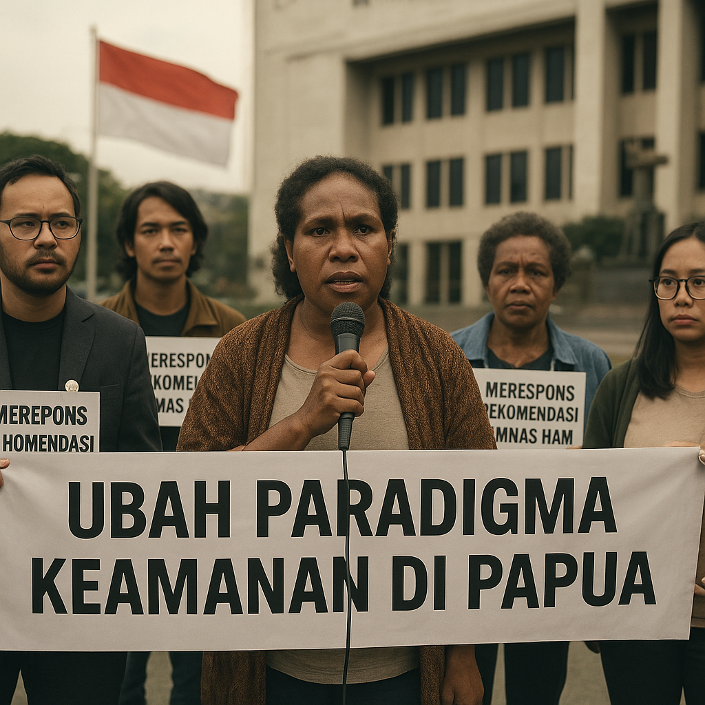 Merespons Rekomendasi Komnas HAM, Koalisi LSM Desak Presiden Ubah Paradigma Keamanan di Papua dari Militeristik ke Hukum