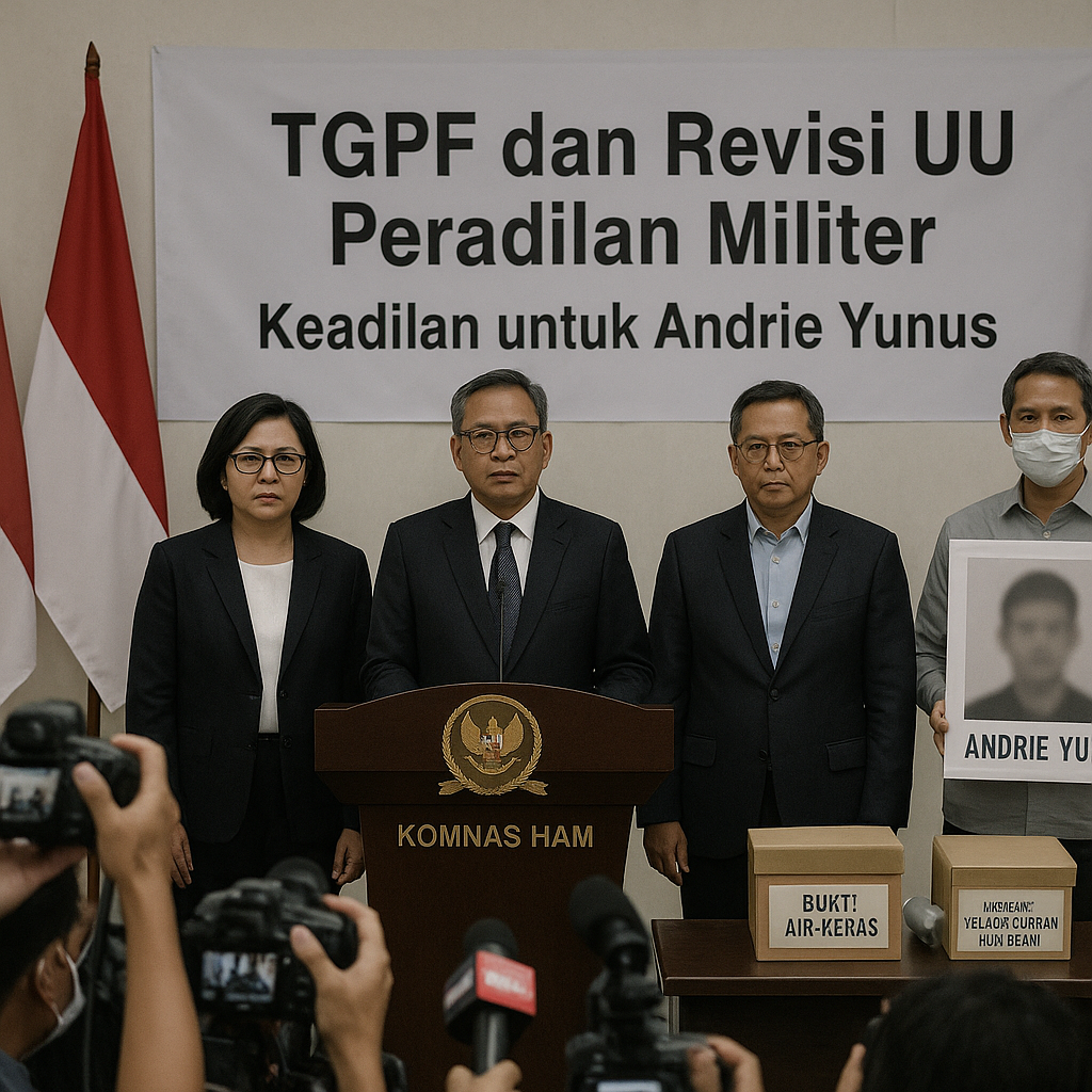 Kasus Andrie Yunus: Komnas HAM Desak Pembentukan TGPF dan Revisi UU Peradilan Militer