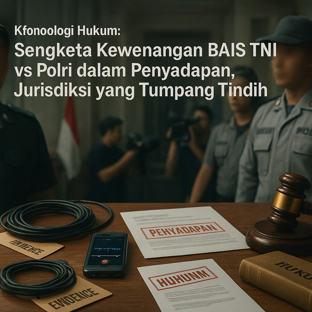 Kronologi Hukum: Sengketa Kewenangan BAIS TNI vs Polri dalam Penyadapan, Jurisdiksi yang Tumpang Tindih